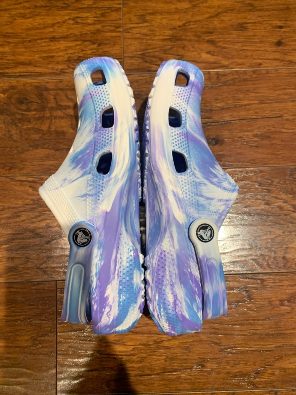 NWOT Marbled Crocs - Picture 2 of 5
